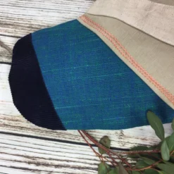 Handmade Christmas Stocking- Large Patchwork, Quilted, Punch Hook! Navy, Cream A -Christmas Homeware & Accessories Shop featureditemlargei 755