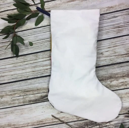 Handmade Christmas Stocking- Large Patchwork, Quilted, Punch Hook! Navy, Cream A -Christmas Homeware & Accessories Shop featureditemlargei 759