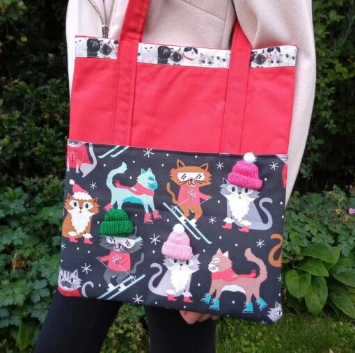 Quilted Christmas Cats Shoulder Bag -Christmas Homeware & Accessories Shop featureditemlargei 80