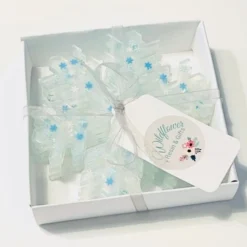 Snowflake Christmas Coasters, Blue Christmas Decor, Christmas Decorations -Christmas Homeware & Accessories Shop featureditemlargei 803