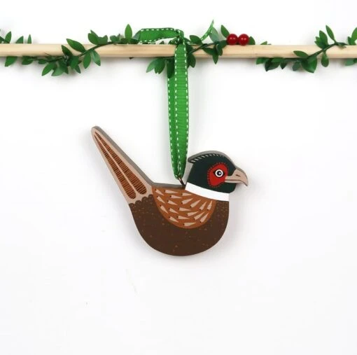Pheasant Hanging Ornament For Christmas Tree, Gift For Hunters. -Christmas Homeware & Accessories Shop featureditemlargei 820