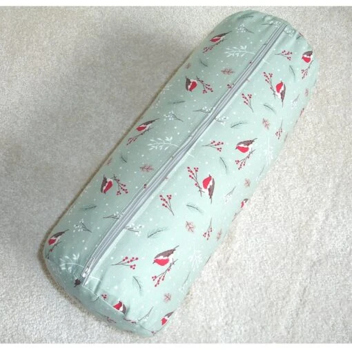 Christmas Bolster Cushion Cover 16"x6" Neck Roll Robin Pillow -Christmas Homeware & Accessories Shop featureditemlargei 824