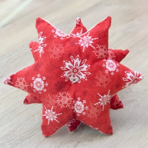 Fabric Christmas Tree Table Decoration With Snowflake Design -Christmas Homeware & Accessories Shop featureditemlargei 872
