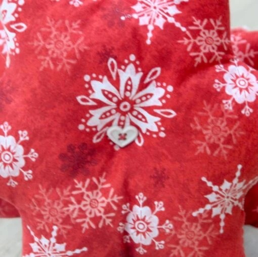 Fabric Christmas Tree Table Decoration With Snowflake Design -Christmas Homeware & Accessories Shop featureditemlargei 873