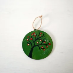 Green Christmas Bauble, Hanging Tree Decoration, Handmade Christmas, Winter -Christmas Homeware & Accessories Shop featureditemlargei 876