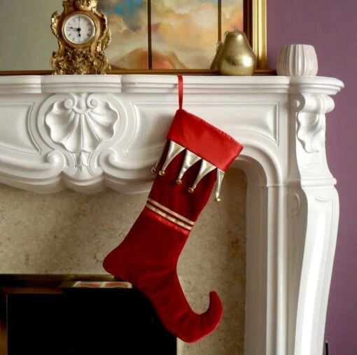 Red Velvet Christmas Stocking