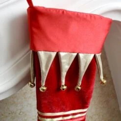 Red Velvet Christmas Stocking -Christmas Homeware & Accessories Shop featureditemlargei 91