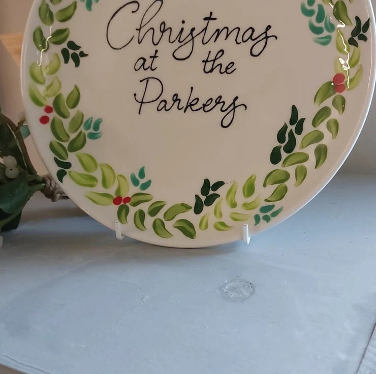 Christmas Plate, Personalised Plate, Personalised Christmas Plate 2 Christmas Plate, Personalised Plate, Personalised Christmas Plate - Image 2