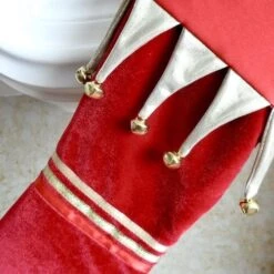 Red Velvet Christmas Stocking -Christmas Homeware & Accessories Shop featureditemlargei 92