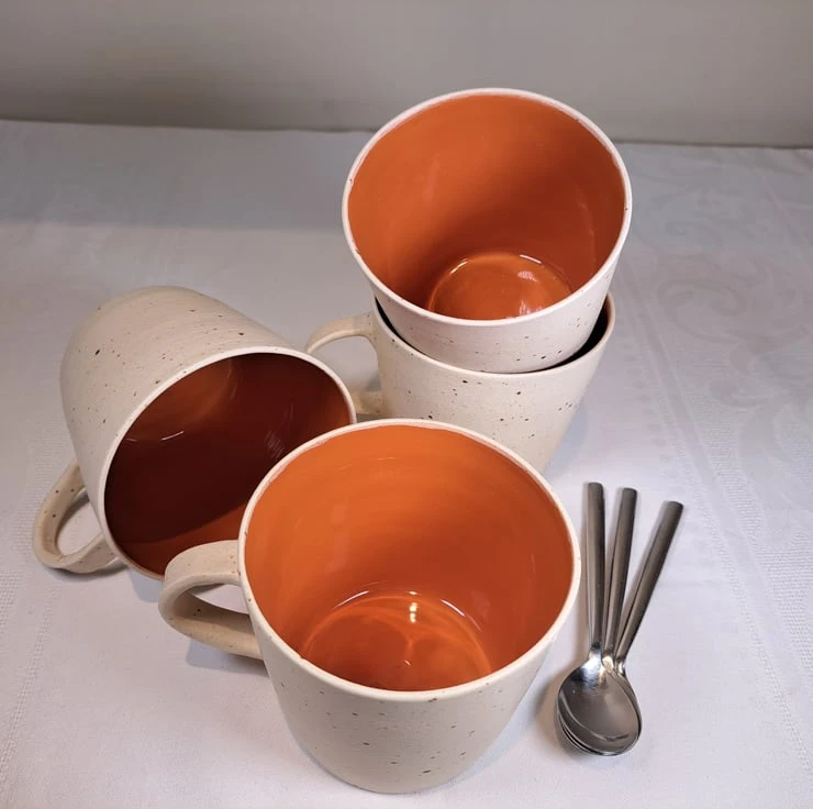 EXTRA LARGE BURNT ORANGE CERAMIC MUG - TEA, HOT CHOCOLATE, SOUP...CHRISTMAS 3 EXTRA LARGE BURNT ORANGE CERAMIC MUG - TEA, HOT CHOCOLATE, SOUP...CHRISTMAS - Image 3