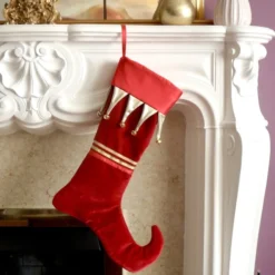 Red Velvet Christmas Stocking -Christmas Homeware & Accessories Shop featureditemlargei 95
