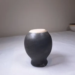 SMALL ROUND CERAMIC POURER - Burnt Orange And Charcoal.... Christmas Gift -Christmas Homeware & Accessories Shop featureditemlargei 965