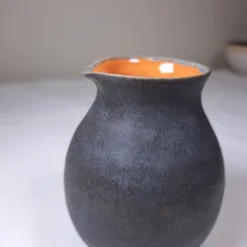 SMALL ROUND CERAMIC POURER - Burnt Orange And Charcoal.... Christmas Gift -Christmas Homeware & Accessories Shop featureditemlargei 967