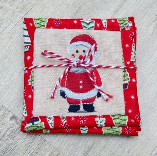 Coasters -Set Of Four Quilted Christmas Coasters. -Christmas Homeware & Accessories Shop featureditemlargei 980