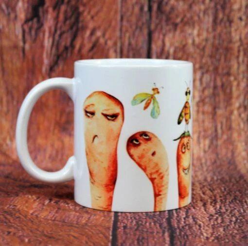 Worm Mug, Gift For Gardeners, Funny Coffee Mug, Insect Mug, Christmas Gift, -Christmas Homeware & Accessories Shop featureditemlargei 984