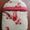 Hot Water Bottle Cover In Christmas Gonk Fabric