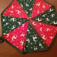 Handmade Christmas Reindeer Bunting