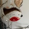 Handmade Fused Glass Sister Robin Christmas Decoration