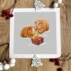 Christmas Guinea Pigs Art Print