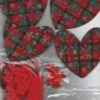 ChrisseCraft KIT For 4 Hanging Embellished CHRISTMAS HEARTS